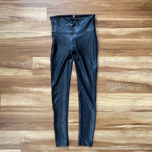 Spanx leather-look leggings